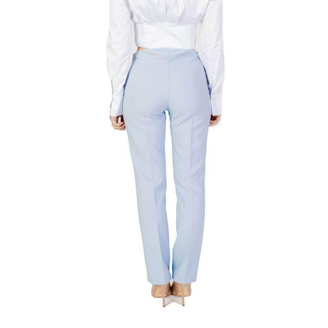Sandro Ferrone Blue Polyester Pant - Hilstor