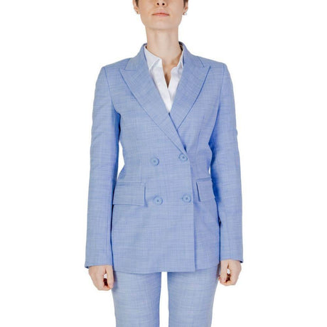 Sandro Ferrone Blue Viscose Suits & Blazer - Hilstor