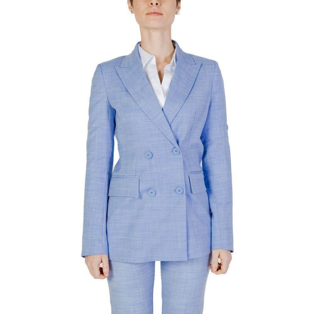 Sandro Ferrone Blue Viscose Suits & Blazer - Hilstor