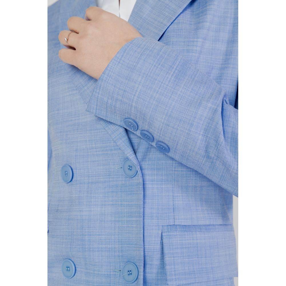 Sandro Ferrone Blue Viscose Suits & Blazer - Hilstor