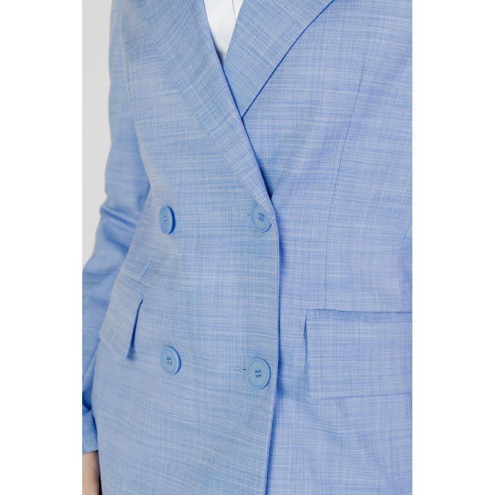 Sandro Ferrone Blue Viscose Suits & Blazer - Hilstor