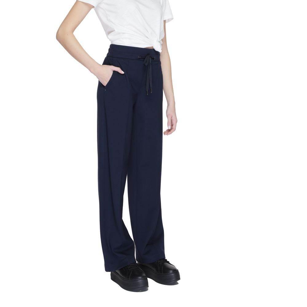 Street One Blue Viscose Pant - Hilstor