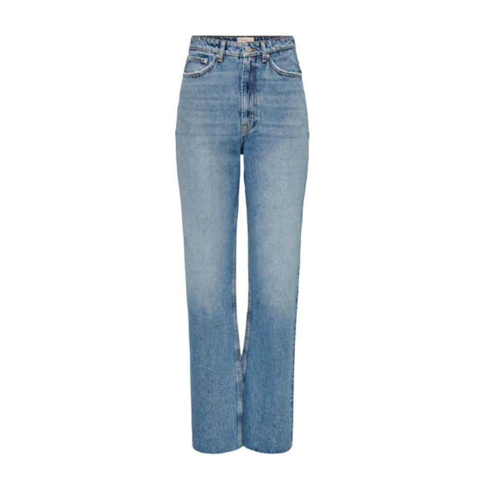 Only Light Blue Cotton Jeans & Pant - Hilstor