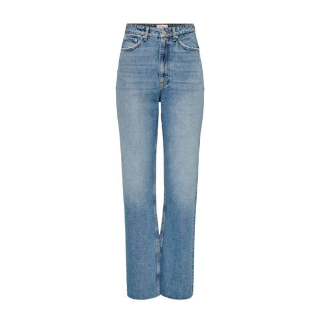 Only Light Blue Cotton Jeans & Pant - Hilstor