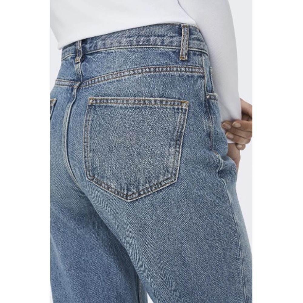 Only Light Blue Cotton Jeans & Pant - Hilstor