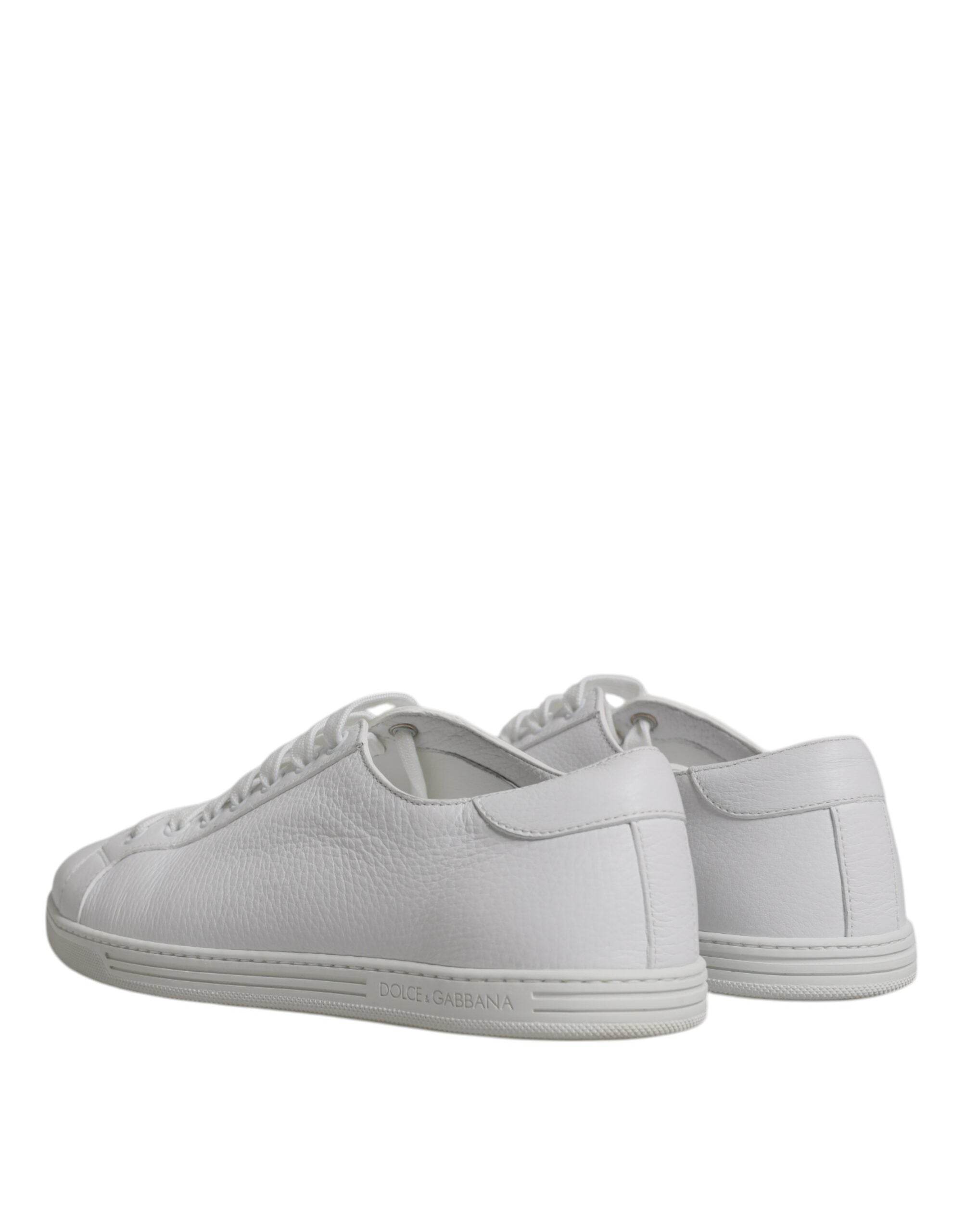 Dolce & Gabbana White Low Top Men Saint Tropez Sneakers Shoes - Hilstor