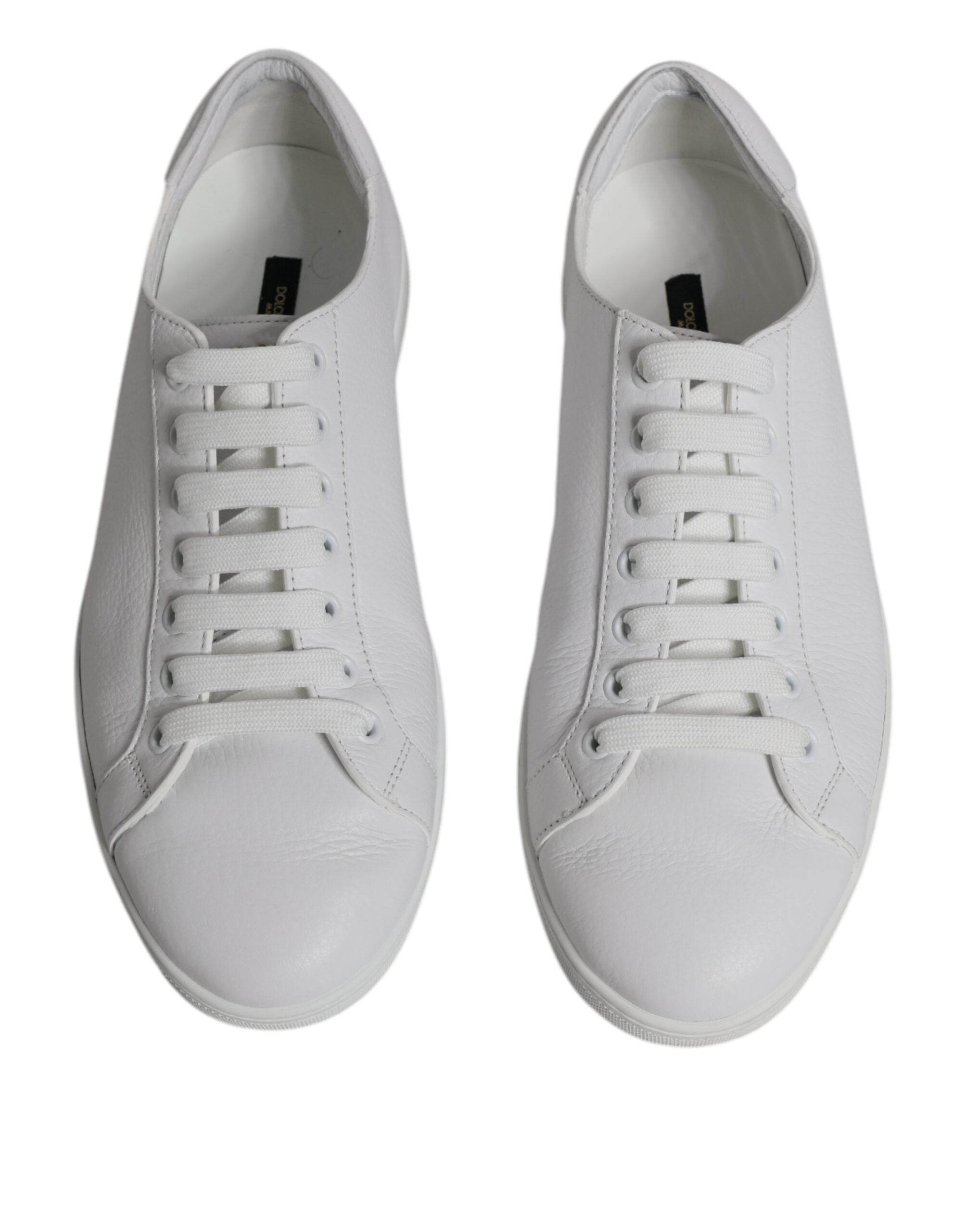 Dolce & Gabbana White Low Top Men Saint Tropez Sneakers Shoes - Hilstor