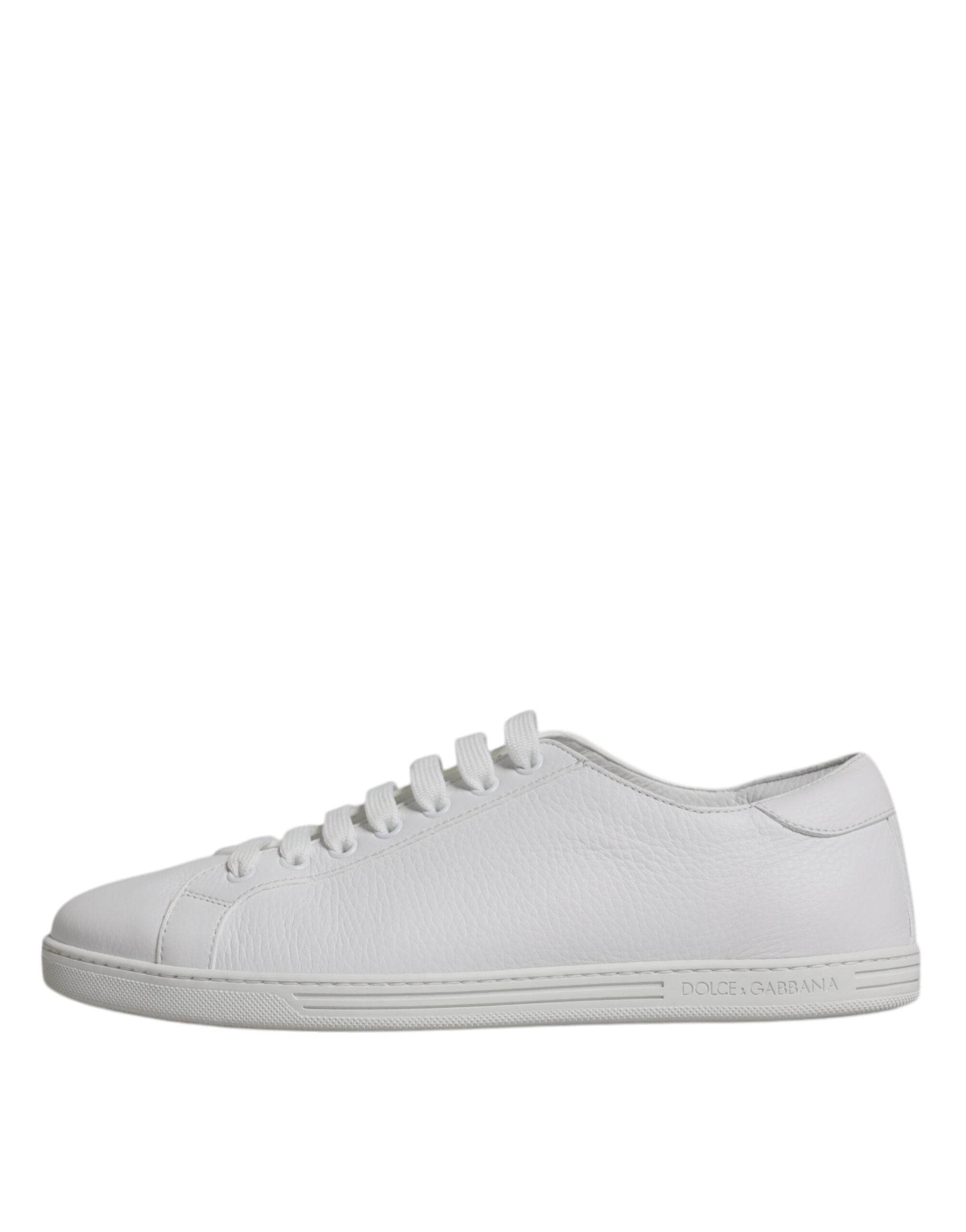 Dolce & Gabbana White Low Top Men Saint Tropez Sneakers Shoes - Hilstor