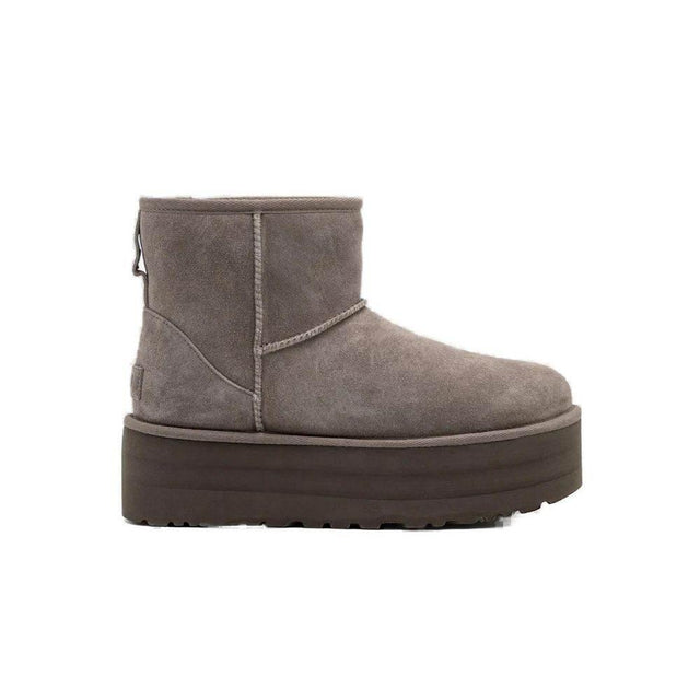 UGG Gray Suede Leather Boot - Hilstor