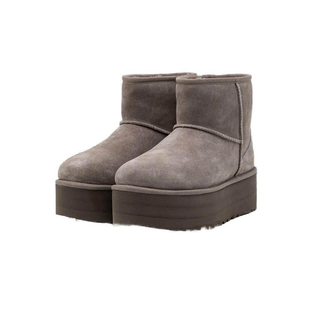 UGG Gray Suede Leather Boot - Hilstor