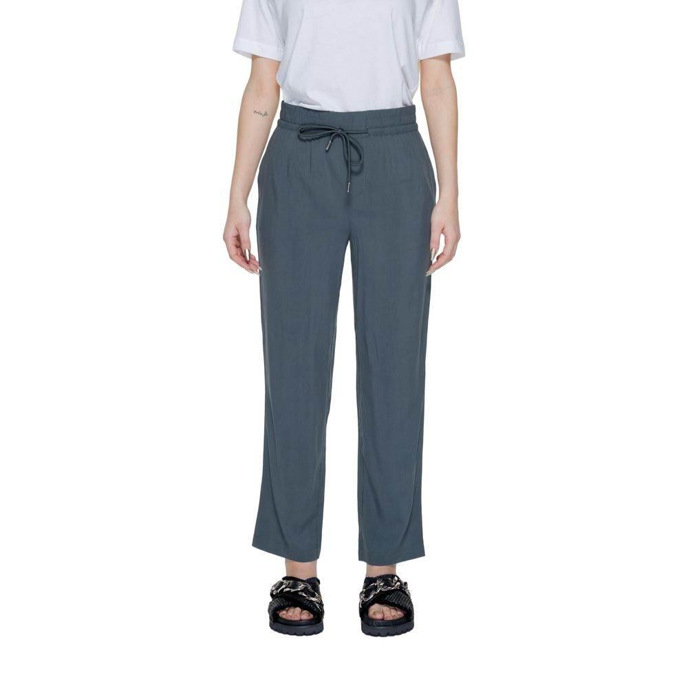 Street One Green Viscose Pant - Hilstor