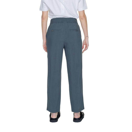 Street One Green Viscose Pant - Hilstor