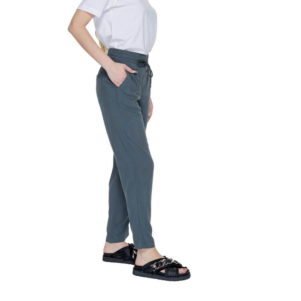 Street One Green Viscose Pant - Hilstor