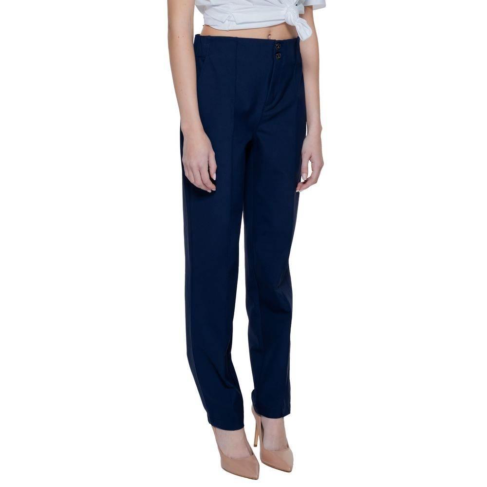 Street One Blue Polyamide Pant - Hilstor