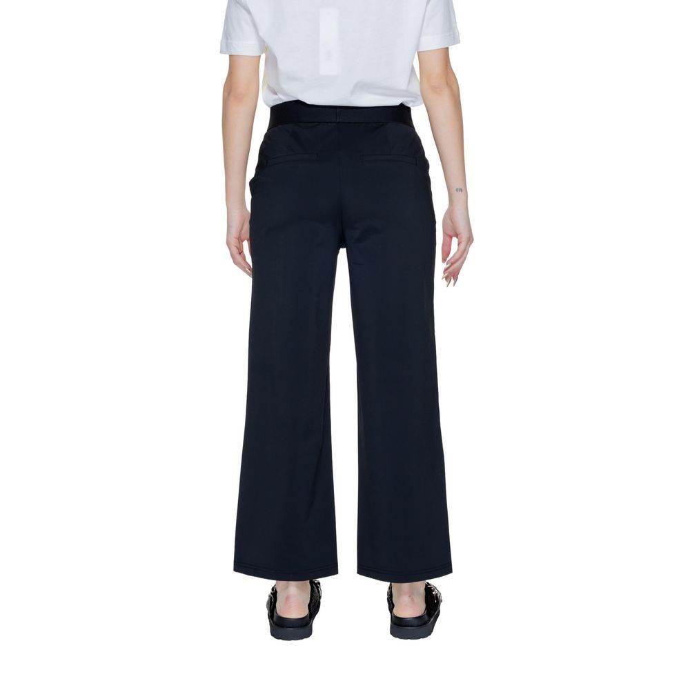 Street One Black Polyamide Pant - Hilstor