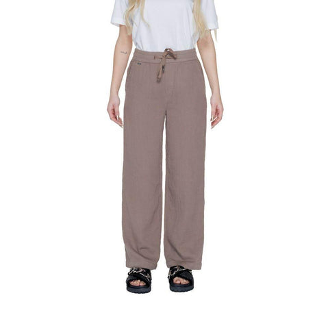 Street One Brown Cotton Pant - Hilstor
