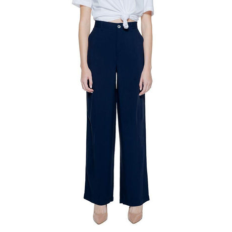 Street One Blue Viscose Pant - Hilstor