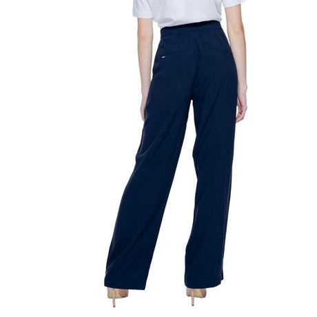 Street One Blue Viscose Pant - Hilstor