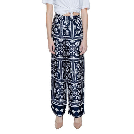 Street One Blue Viscose Pant - Hilstor