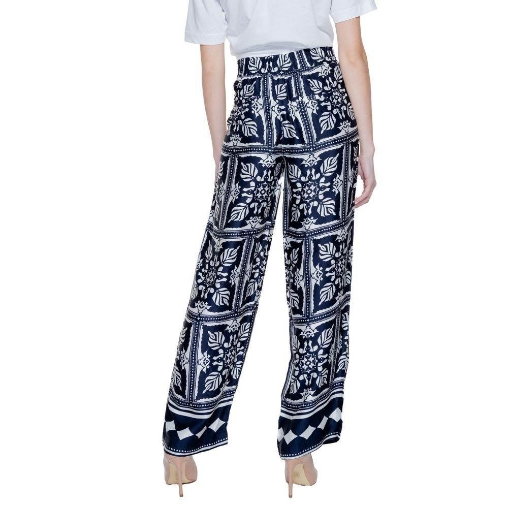Street One Blue Viscose Pant - Hilstor
