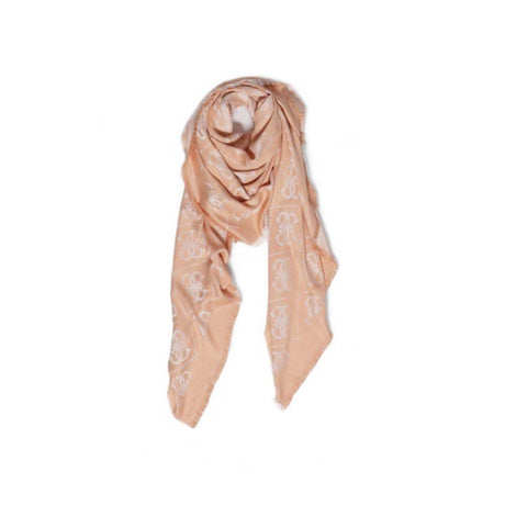 Guess Orange Viscose Scarf - Hilstor