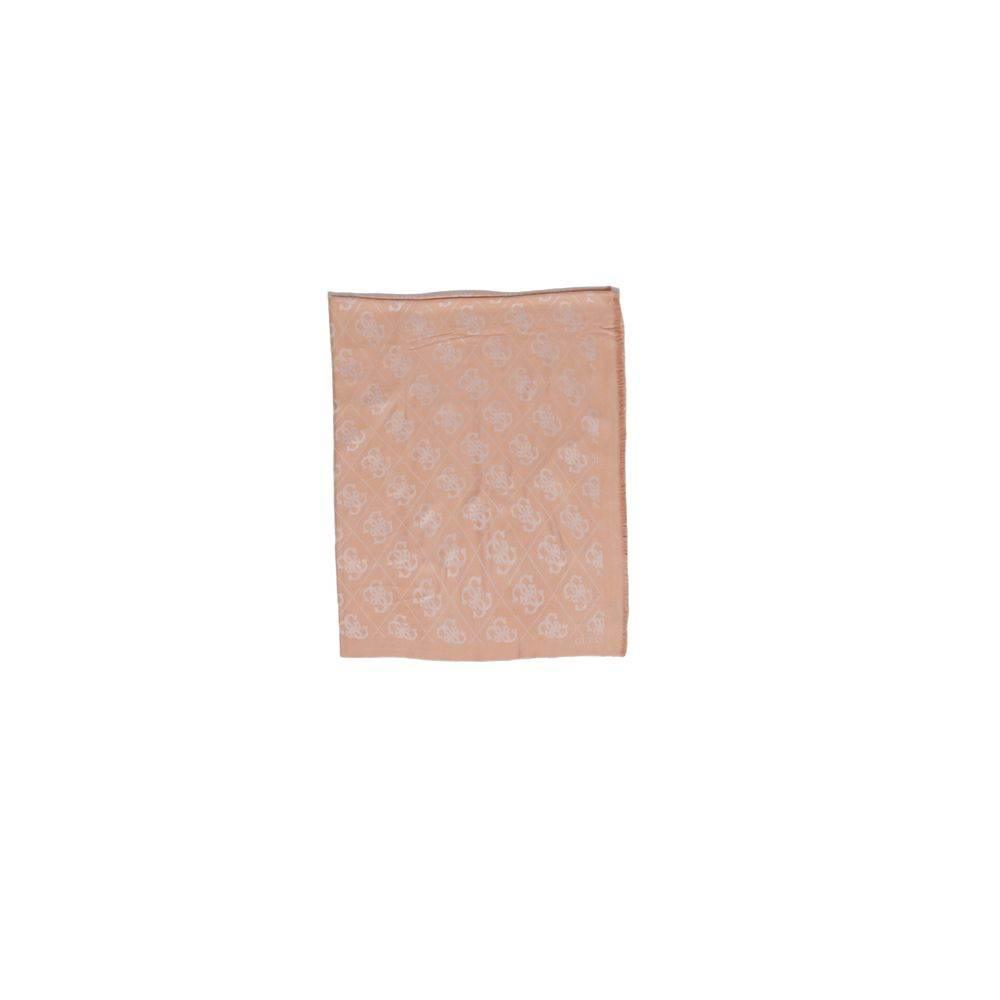 Guess Orange Viscose Scarf - Hilstor