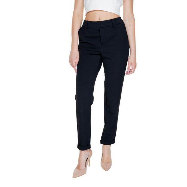 Vero Moda Black Polyester Pant - Hilstor