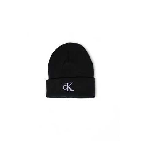 Calvin Klein Jeans Black Recycled Polyester Hat - Hilstor