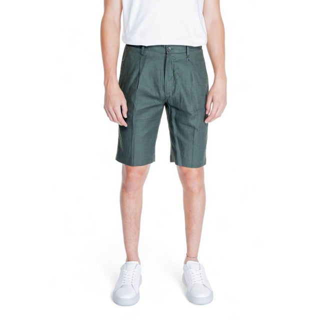 Antony Morato Green Linen Bermuda - Hilstor