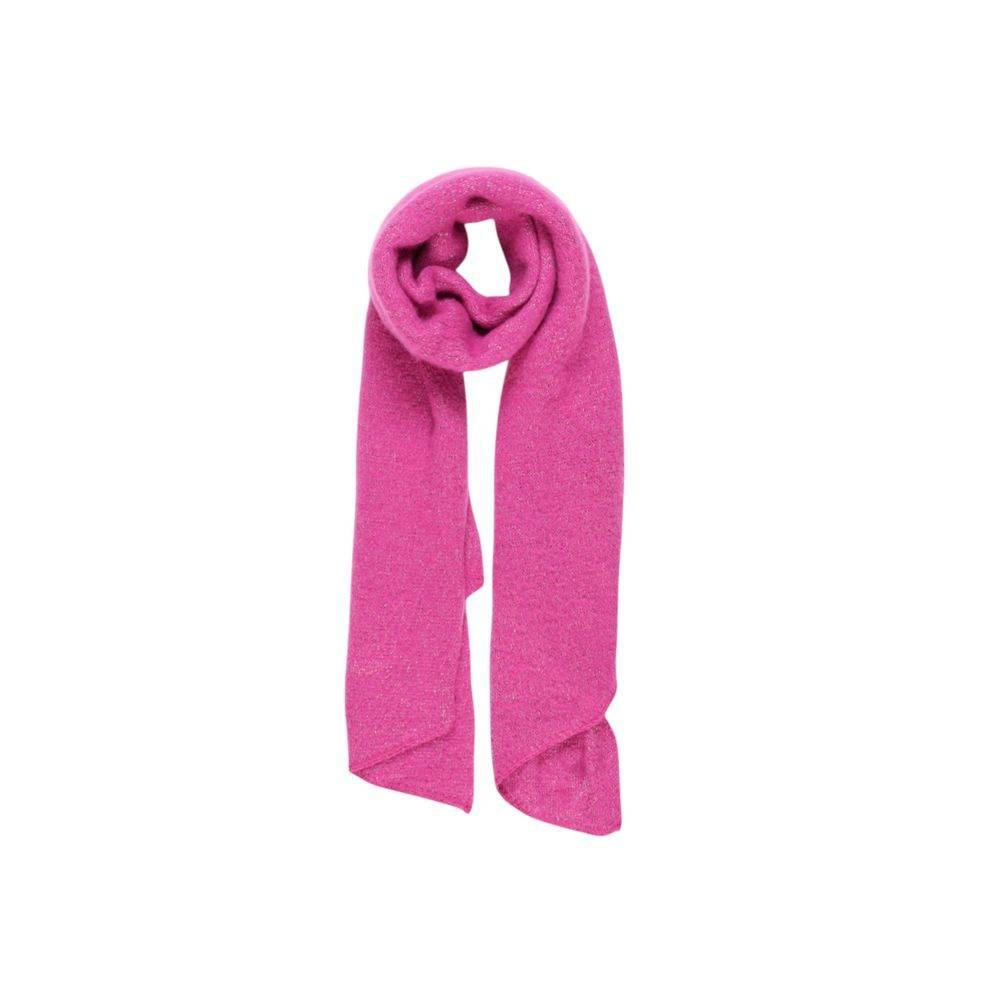 Pieces Pink Recycled Polyester Scarf - Hilstor
