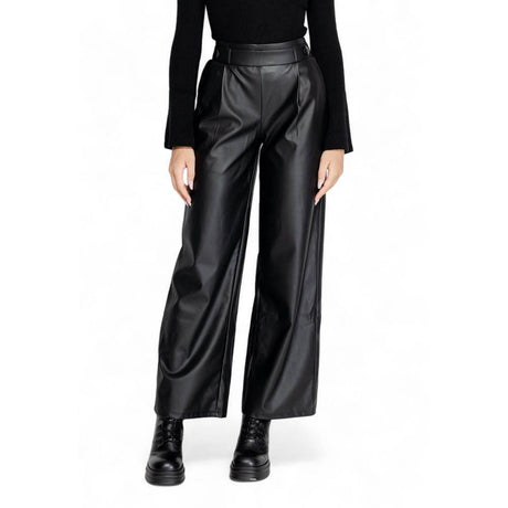 Jacqueline De Yong Black Polyester Pant - Hilstor