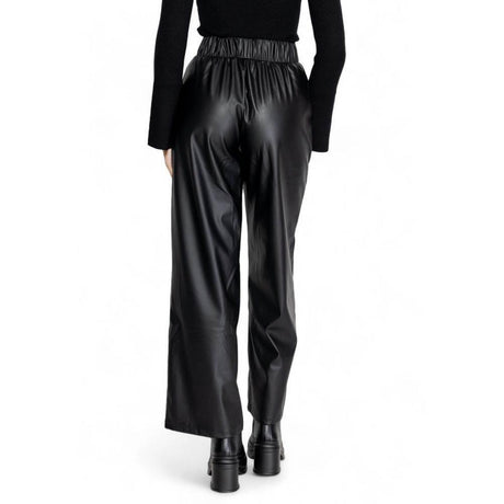 Jacqueline De Yong Black Polyester Pant - Hilstor