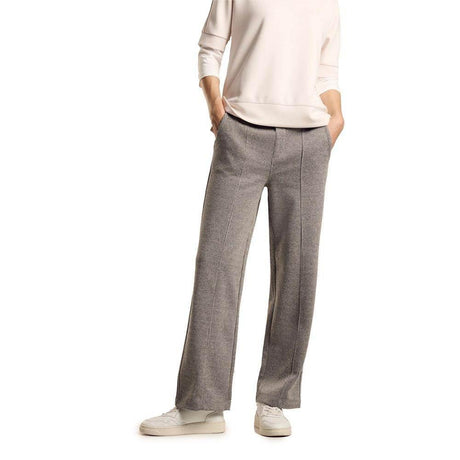 Street One Black Viscose Pant - Hilstor