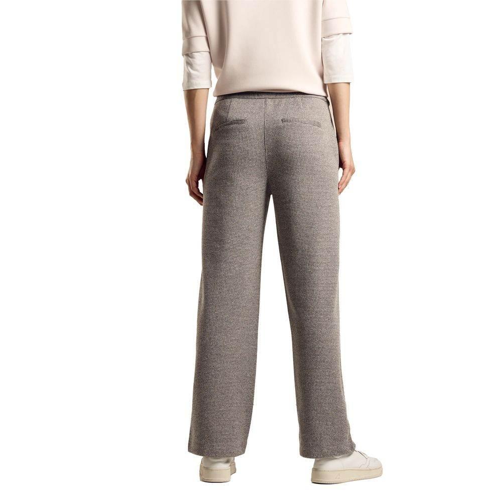 Street One Black Viscose Pant - Hilstor