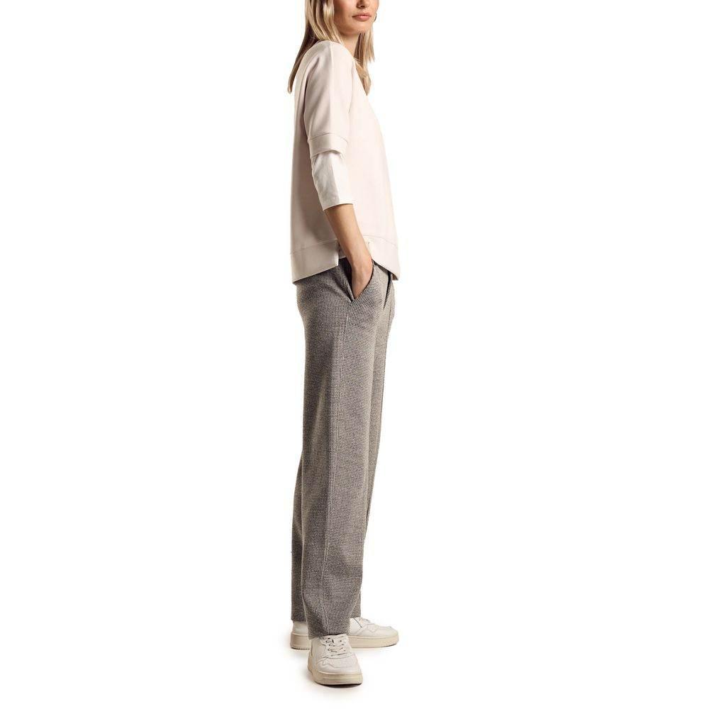 Street One Black Viscose Pant - Hilstor