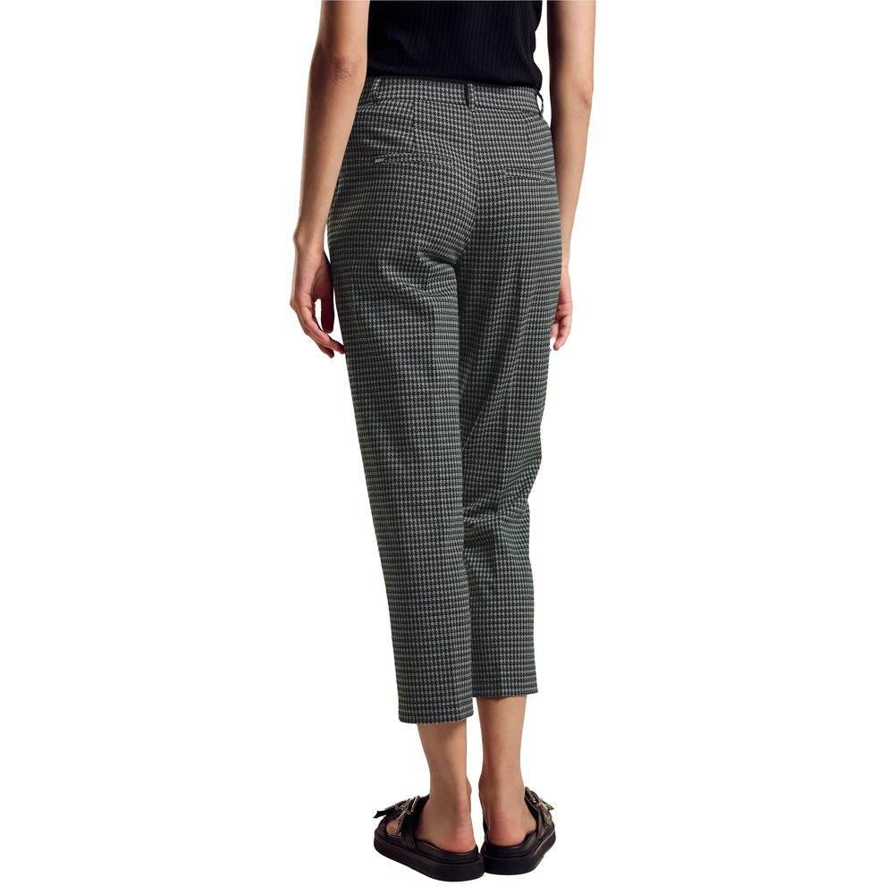 Street One Green Polyester Pant - Hilstor