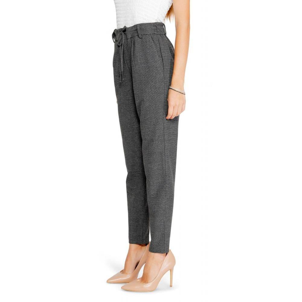Only Gray Polyester Jeans & Pant - Hilstor