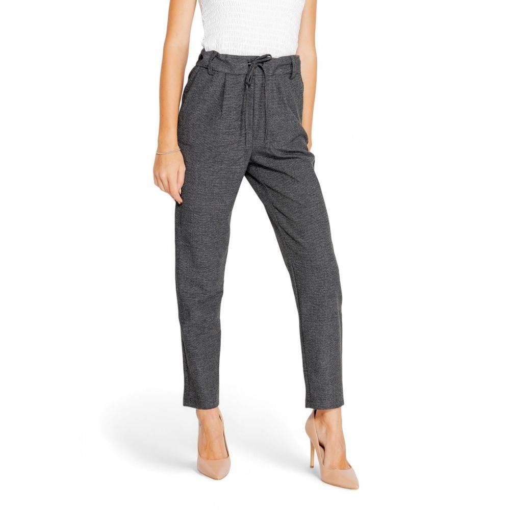Only Gray Polyester Jeans & Pant - Hilstor