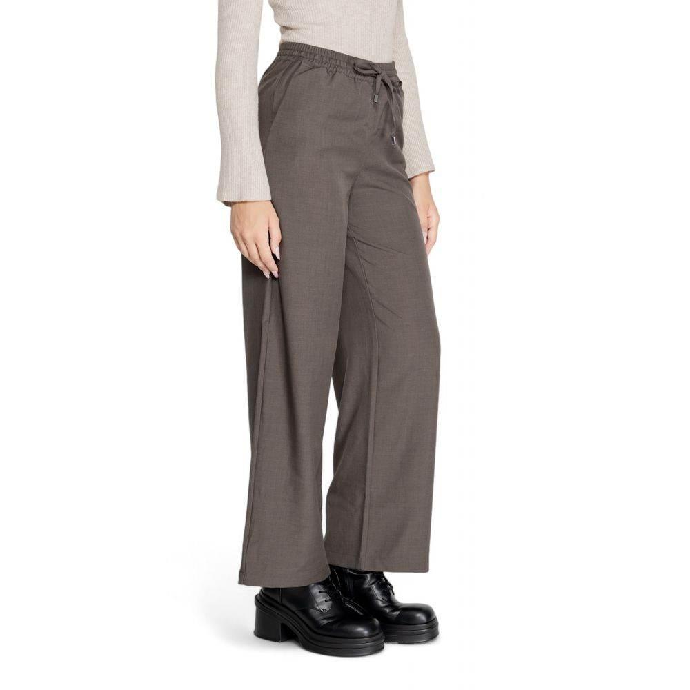 Only Gray Polyester Jeans & Pant - Hilstor