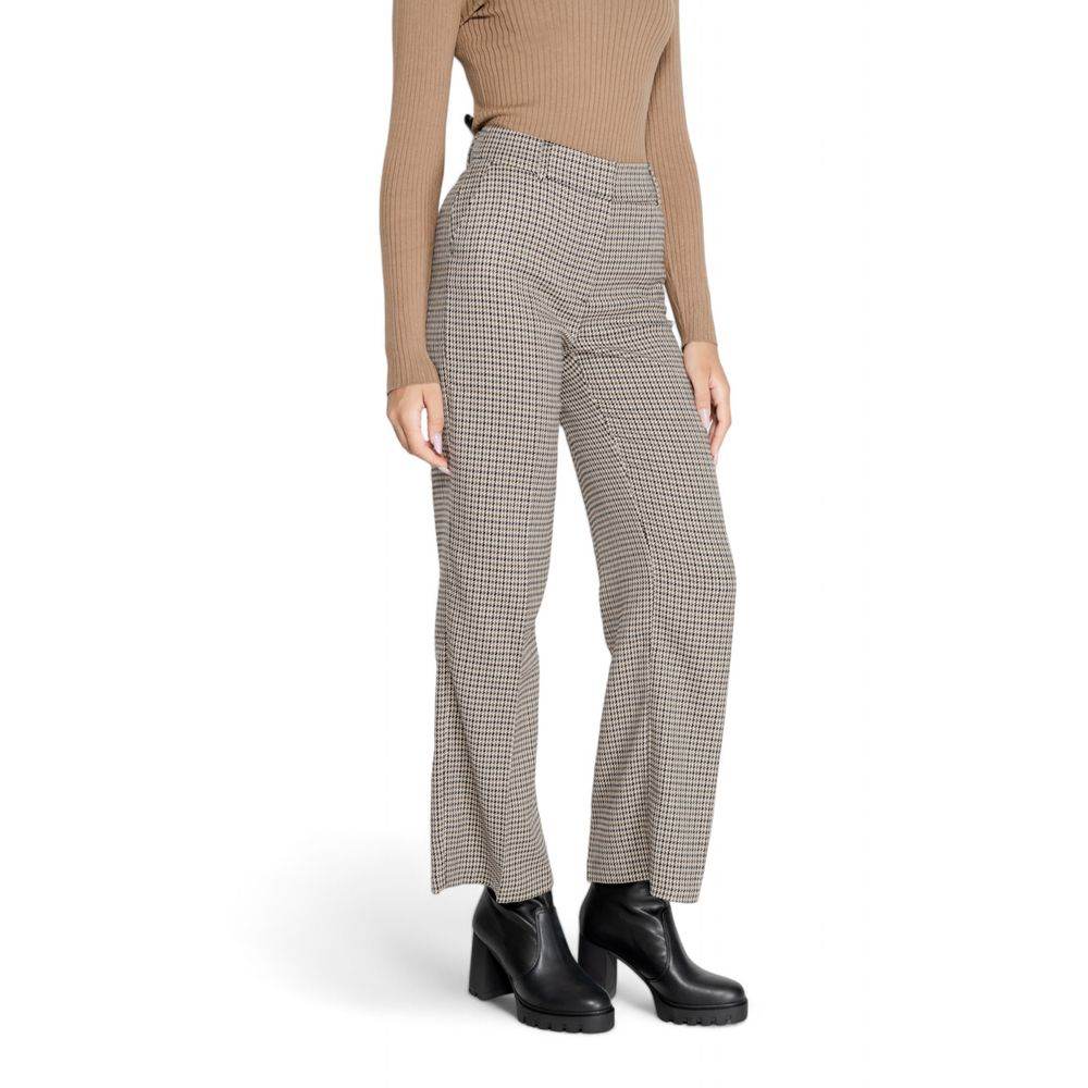 Only Beige Polyester Jeans & Pant - Hilstor