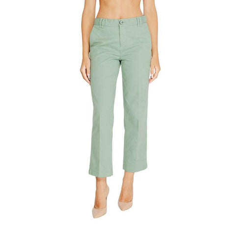 Street One Turquoise Cotton Jeans & Pant - Hilstor