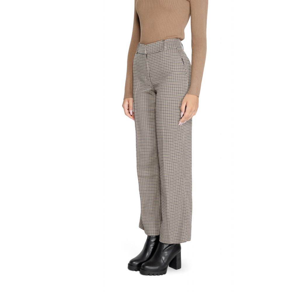 Only Beige Polyester Jeans & Pant - Hilstor