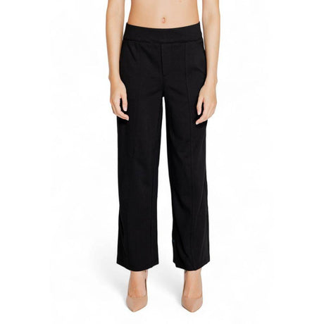 Street One Black Viscose Pant - Hilstor