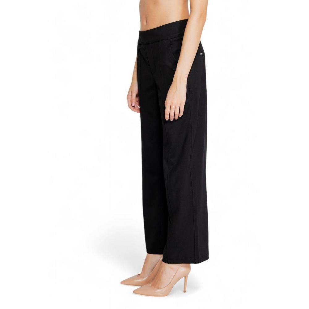 Street One Black Viscose Pant - Hilstor