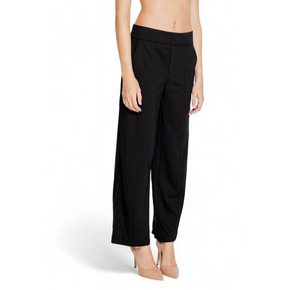 Street One Black Viscose Pant - Hilstor