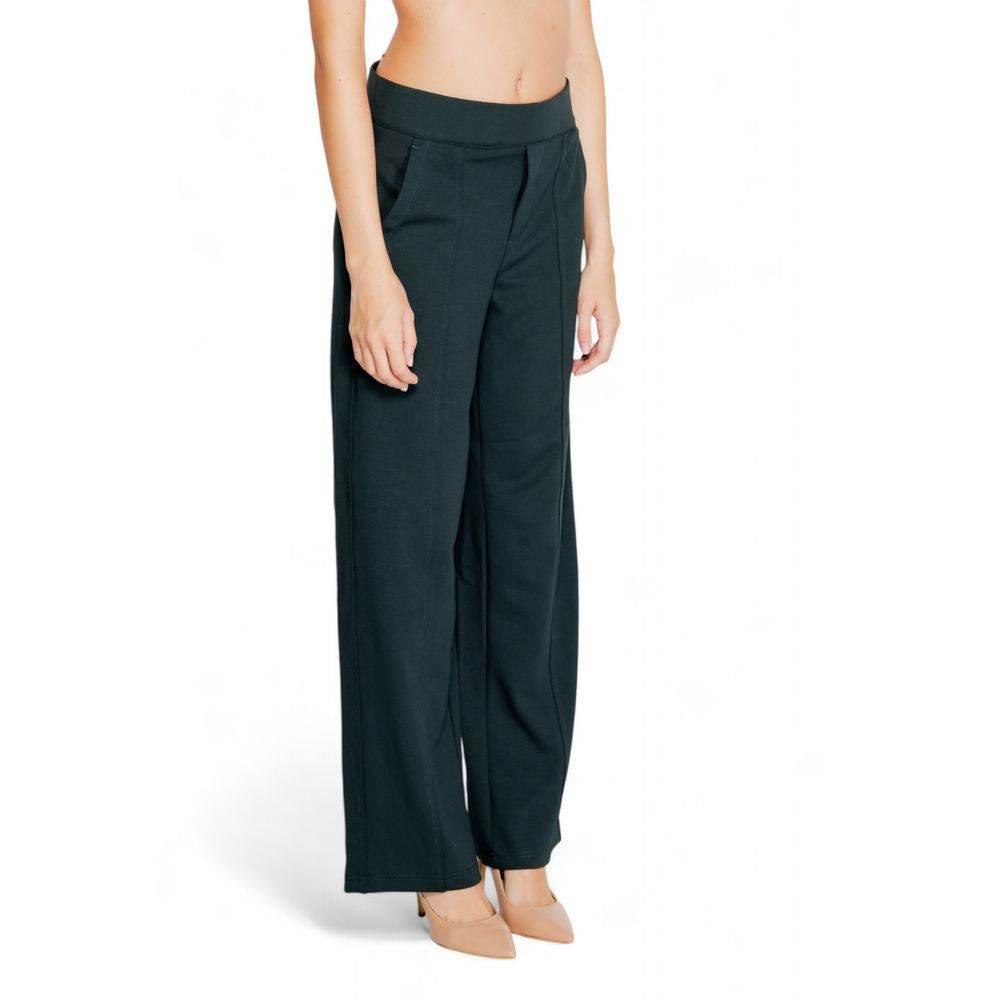 Street One Green Viscose Pant - Hilstor