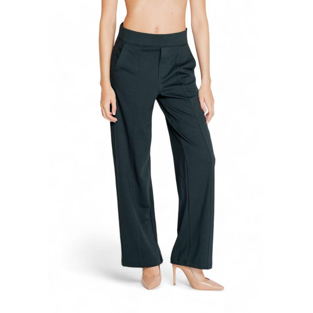 Street One Green Viscose Pant - Hilstor