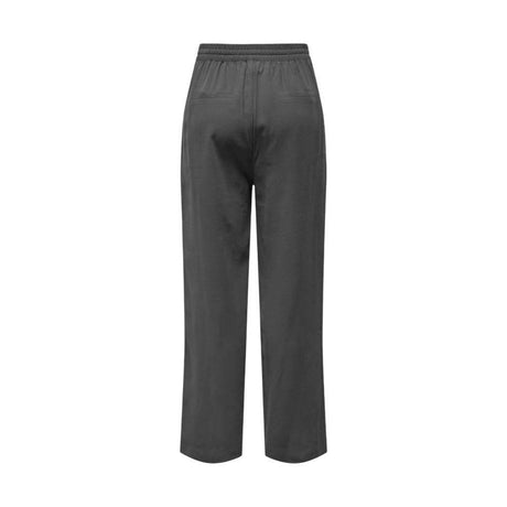 Jacqueline De Yong Gray Viscose Pant - Hilstor