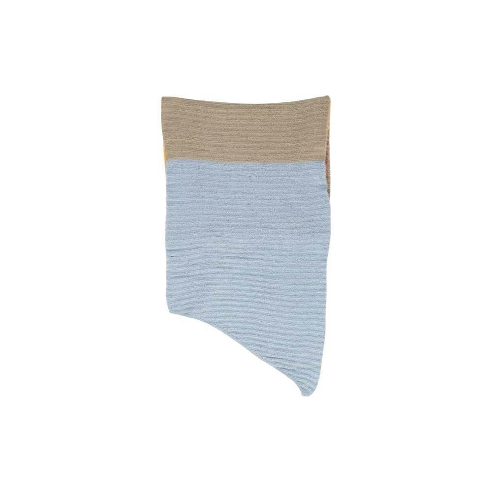 Pieces Yellow Recycled Polyester Scarf - Hilstor