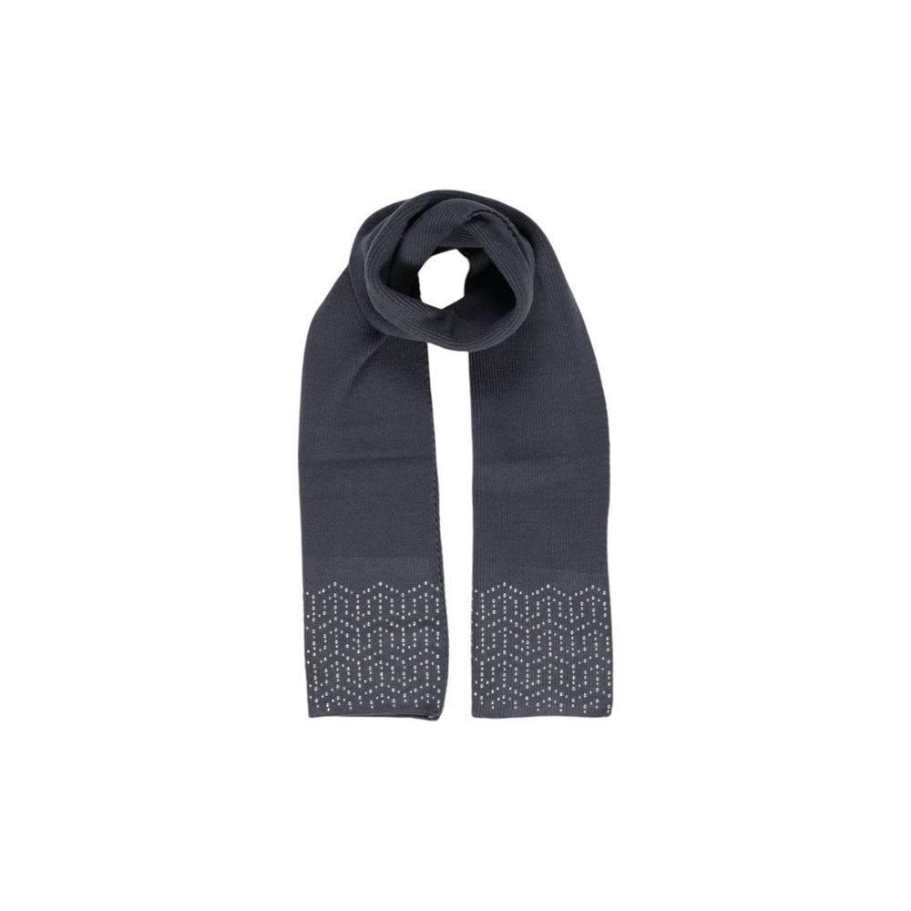 Pieces Gray Polyester Scarf - Hilstor